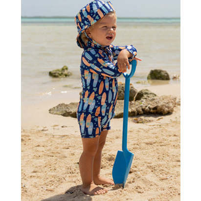 UPF 50+ Shortie Surf Swimsuit, Beachy Boards