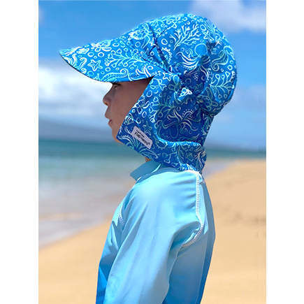 UPF 50+ Original Flap Hat, Calypso Sea