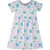UPF 50+ Laya Short Sleeve Tee Dress, Starry Sea Turtle - Dresses - 1 - thumbnail