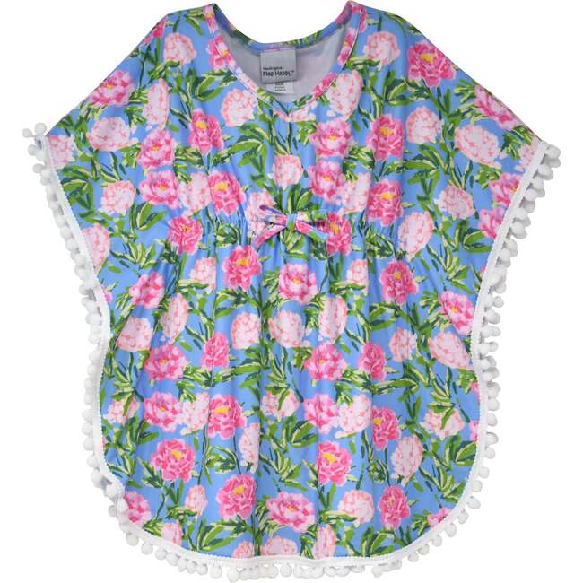 UPF 50+ Kaia Beach Swim Cover-Up, Peony Patch