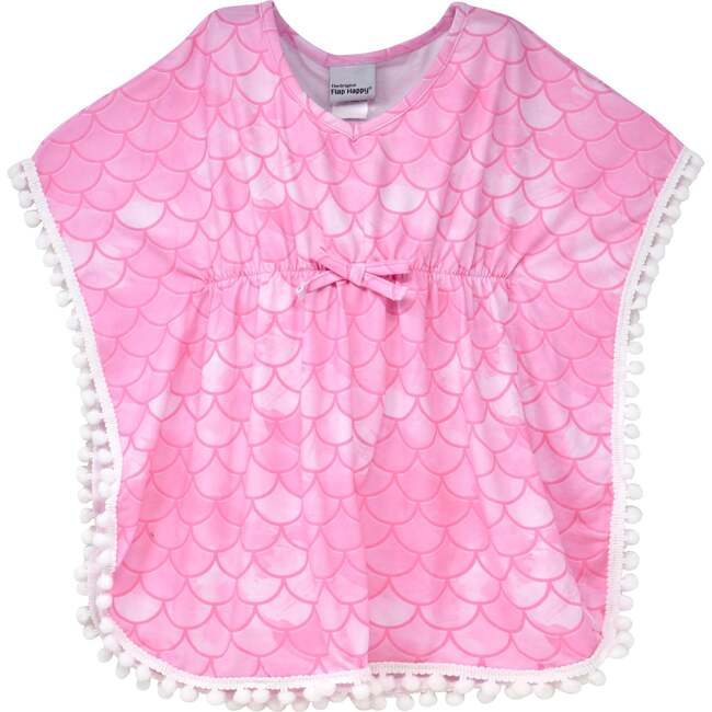 UPF 50+ Kaia Beach Swim Cover-Up, Pixie Scales Pink