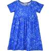 UPF 50+ Laya Short Sleeve Tee Dress, Calypso Sea - Dresses - 1 - thumbnail