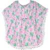 UPF 50+ Kaia Beach Swim Cover-Up, Artsy Palms Pink - Cover-Ups - 1 - thumbnail
