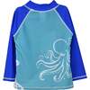 UPF 50+ Graphic Rash Guard Swim Top, Calypso Sea - Rash Guards - 2