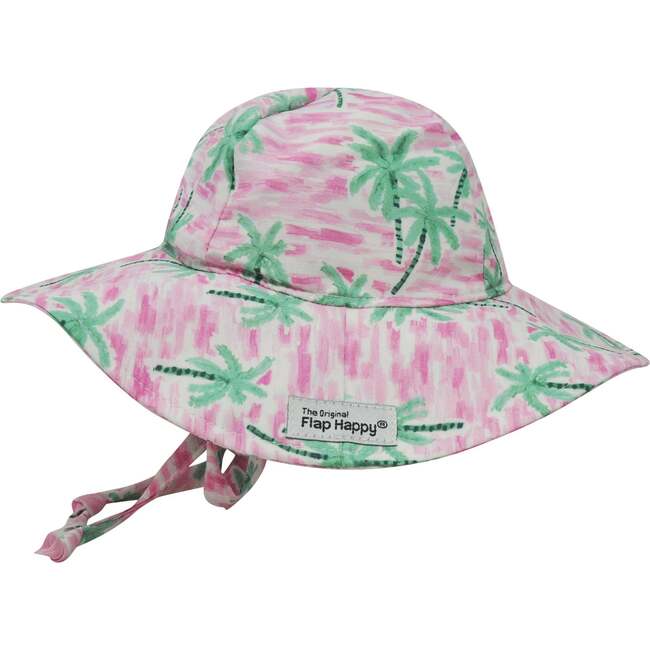 UPF 50+ Floppy Hat, Arsty Palms Pink