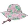UPF 50+ Floppy Hat, Arsty Palms Pink - Hats - 1 - thumbnail