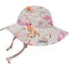 UPF 50+ Floppy Hat, Flamingo Love - Hats - 1 - thumbnail