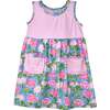 UPF 50+ Dahlia Sleeveless Tee Dress w/ Pockets, Peony Patch - Dresses - 1 - thumbnail