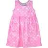 UPF 50+ Dahlia Sleeveless Tee Dress w/ Pockets, Pixie Scales Pink - Dresses - 1 - thumbnail