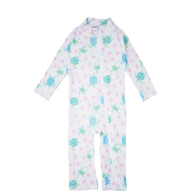 UPF 50+ Long Surf Swimsuit, Ankle Length, Starry Sea Turtle