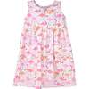 UPF 50+ Dahlia Sleeveless Tee Dress w/ Pockets, Flamingo Love - Dresses - 1 - thumbnail
