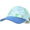 UPF 50+ Cam-Cam Cap, Painted Palms Blue - Sun Hats - 1 - thumbnail