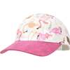 UPF 50+ Cam-Cam Cap, Flamingo Love - Hats - 1 - thumbnail