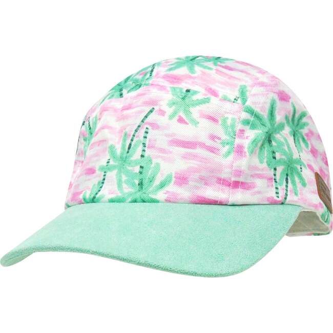 UPF 50+ Cam-Cam Cap, Arsty Palms Pink