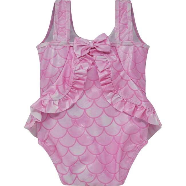 UPF 50+  Stella Infant Ruffle Swimsuit, Pixie Scales Pink