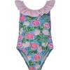 UPF 50+  Mindy Crossback Swimsuit, Peony Patch - One Pieces - 1 - thumbnail