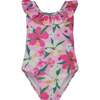 UPF 50+ Mindy Crossback Swimsuit, Hibiscus Dream - One Pieces - 1 - thumbnail