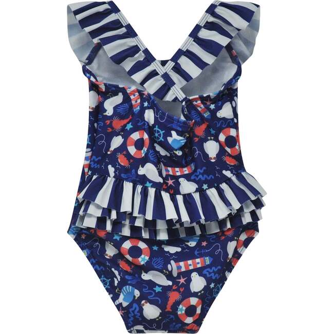 UPF 50+  Mindy Crossback Swimsuit, Seagull Shores