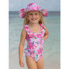 UPF 50+ Mindy Crossback Swimsuit, Hibiscus Dream - One Pieces - 2 - thumbnail