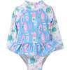 UPF 50+  Alissa Infant Ruffle Rash Guard Swimsuit, Sweet Surfboards - One Pieces - 1 - thumbnail