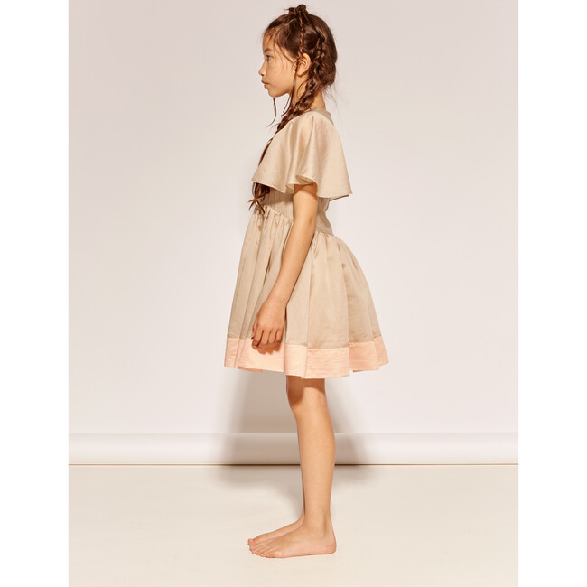 Es-cape One's Notice Dress, Cashew & Peach Fuzz