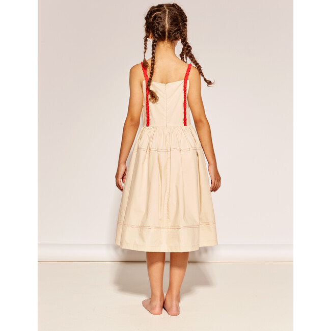 From A Long Line Dress, Cashew - Dresses - 3