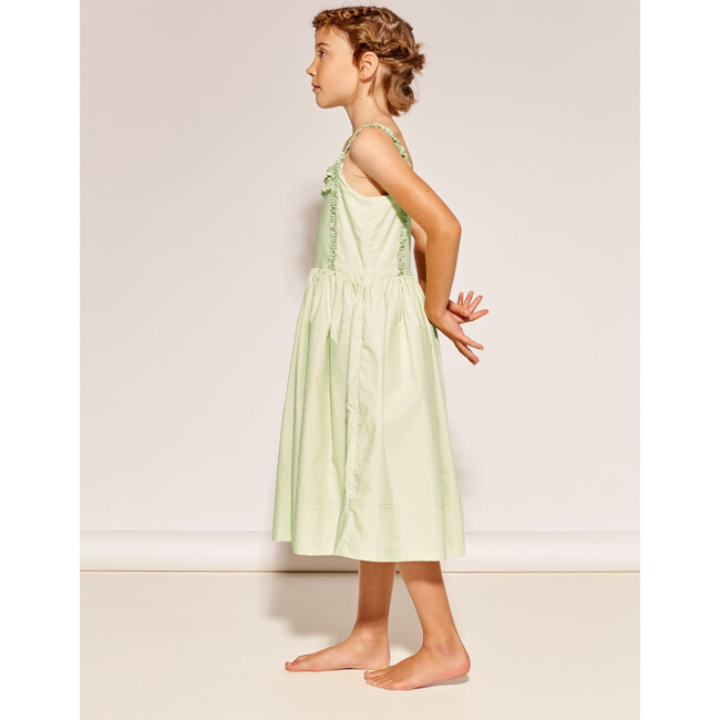 From A Long Line Dress, Pistachio - Dresses - 3