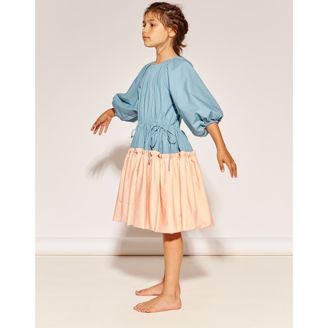 A Seat At The Table Dress, Twylight & Peach Fuzz - Dresses - 3