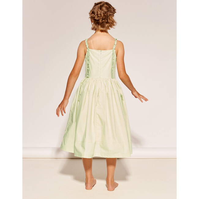 From A Long Line Dress, Pistachio - Dresses - 6