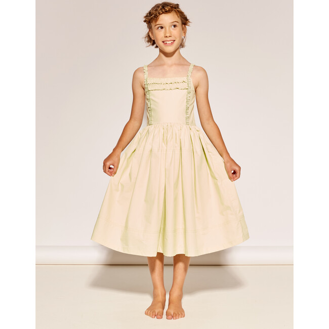 From A Long Line Dress, Pistachio - Dresses - 7