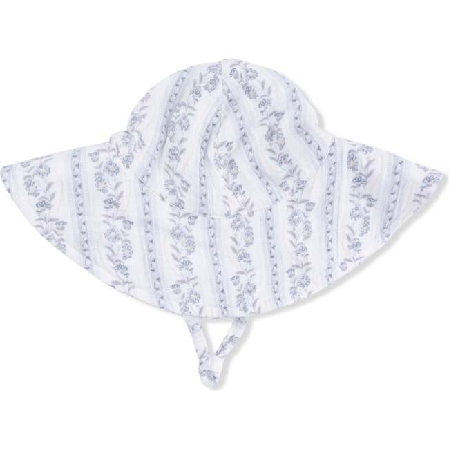 Kimberly Floral Stripe - Wide Brim Sun Hat