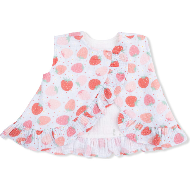 Strawberry Bliss - Ruffle Back Top & Bloomer