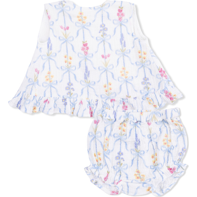 Ribbon Bouquets - Ruffle Back Top and Bloomer