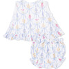 Ribbon Bouquets - Ruffle Back Top and Bloomer - Mixed Apparel Set - 2