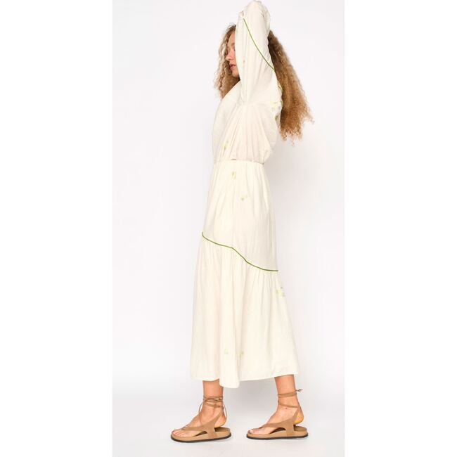 Brighton Skirt, Lime Jamdani