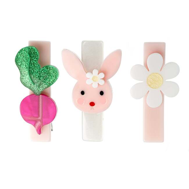 Daisy Bunny & Radish Hair Clips