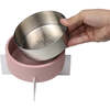 Intersecta Concrete and Stainless Steel Bowl 16oz (2 Cups) with Metal Stand Pet Feeder, Pink/White - Pet Bowls & Feeders - 8 - thumbnail