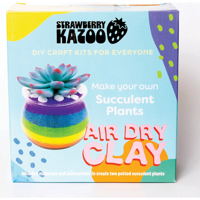 Strawberry Kazoo Air Dry Clay Succulent Craft Kit