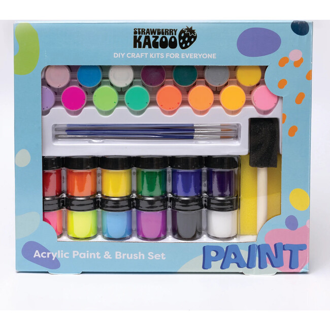 Strawberry Kazoo Acrylic Paint and Brush Set