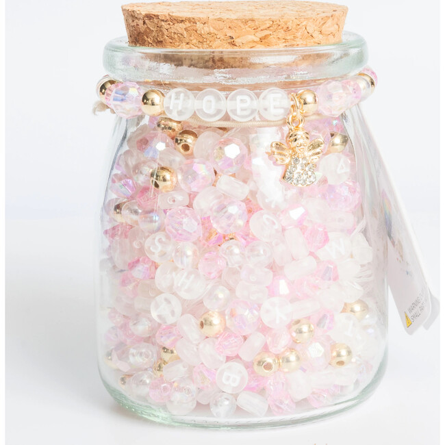 Pastel Pink Angel Charm DIY Letter Bead Jar