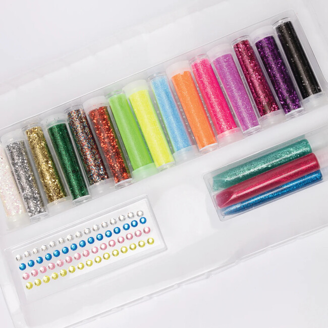 Strawberry Kazoo Sparkle Glitter, Glitter Glue, and Gem Sticker DIY Craft Kit - Craft Kits - 3