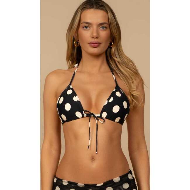 Binded Emma (Zig-Zag Stitch) Bikini Top, Polka Dot - Two Pieces - 5