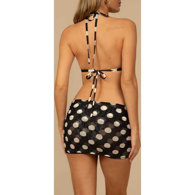 Ruched Micro Skirt, Polka Dot - Skirts - 4