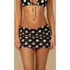 Ruched Micro Skirt, Polka Dot - Skirts - 5 - thumbnail