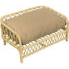 Elevated 27.5" x 17" Bohemian Handwoven Rattan Pet Daybed with Machine-Washable Cushion, Light Brown - Pet Beds - 1 - thumbnail