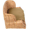 Classic 27.5" x 18" Mediterranean Handwoven Water Hyacinth Pet Daybed with Machine-Washable Cushion, Light Brown - Pet Beds - 7 - thumbnail