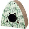 Koko 19" Modern Cardboard Triangle Cat Cave Scratcher with Catnip, Mint/Green - Pet Accessories - 4 - thumbnail