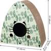 Koko 19" Modern Cardboard Triangle Cat Cave Scratcher with Catnip, Mint/Green - Pet Accessories - 6 - thumbnail