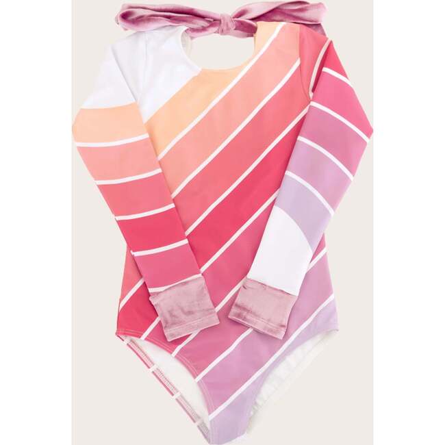 Pink Beach One Piece Long Sleeve