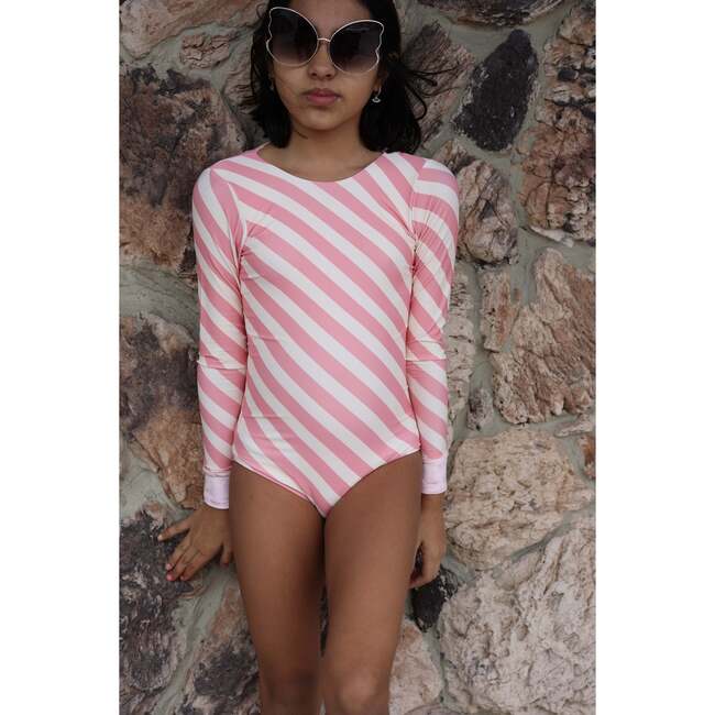 Soleil Stripe One Piece Long Sleeve - One Pieces - 4